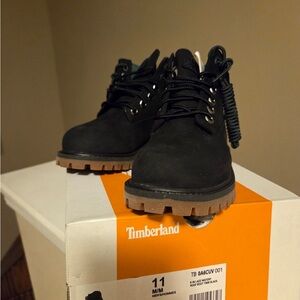 Timberland Kids Black and Brown Boots